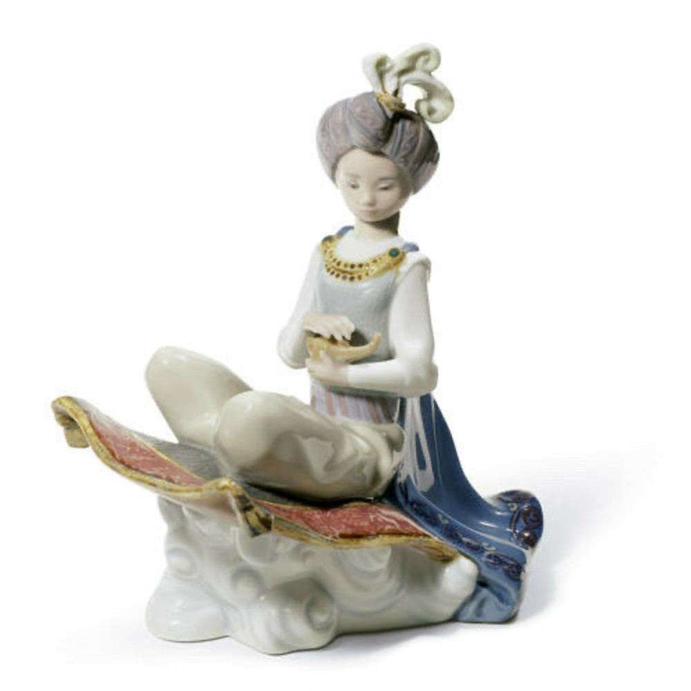 LLADRO DISNEY'S ALADDIN FIGURINE #8532 BRAND NIB MAGIC CARPET RETIRED